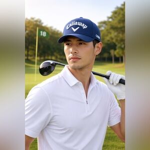 Callaway Golf UNISEX Navy/White Authentic Tour Golf Hat
